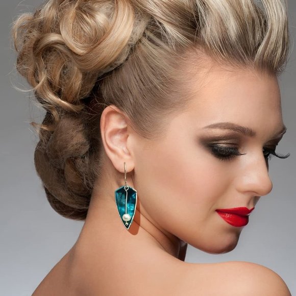 New 12 Pairs Teardrop Druse Crystal Drop Dangle Earrings for Women Girls… - Picture 5 of 7